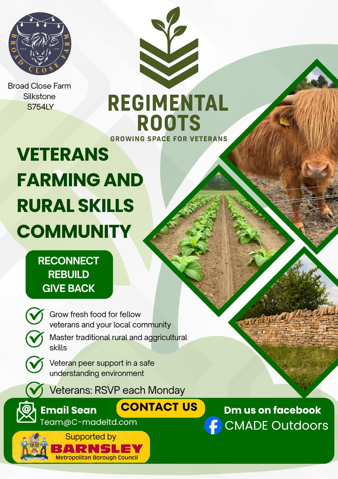 REGIMENTAL ROOTS - GROWING SPACE FOR VETERANS